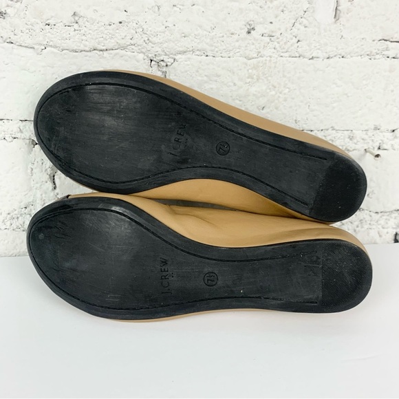 J. Crew Anya Patent Leopard Brown Leather Hidden Wedge Ballet Slip On Flats 7.5 - Picture 9 of 12